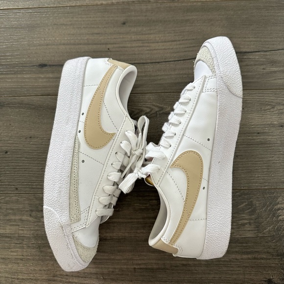 Nike Shoes - Nike Women's Sneakers in White and Tan